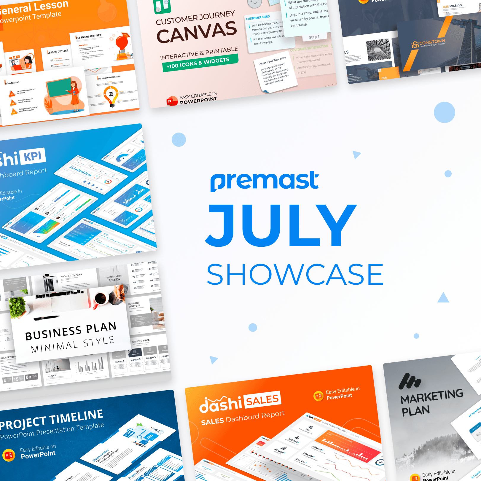 July Showcase: Recently Added, Top Downloaded Templates and more!