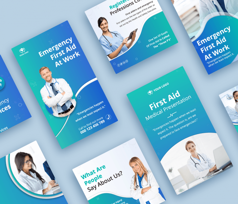 social media medical ppt templates