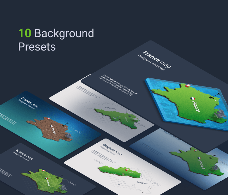 Mapper - 20 European Countries 3D Maps for PowerPoint