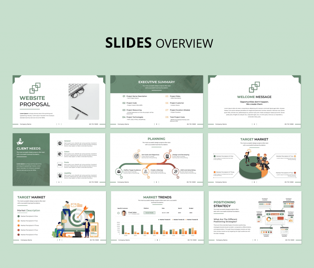 Website Proposal PowerPoint Presentation Template