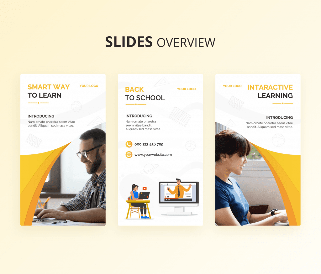 Education Social Media PowerPoint Templates