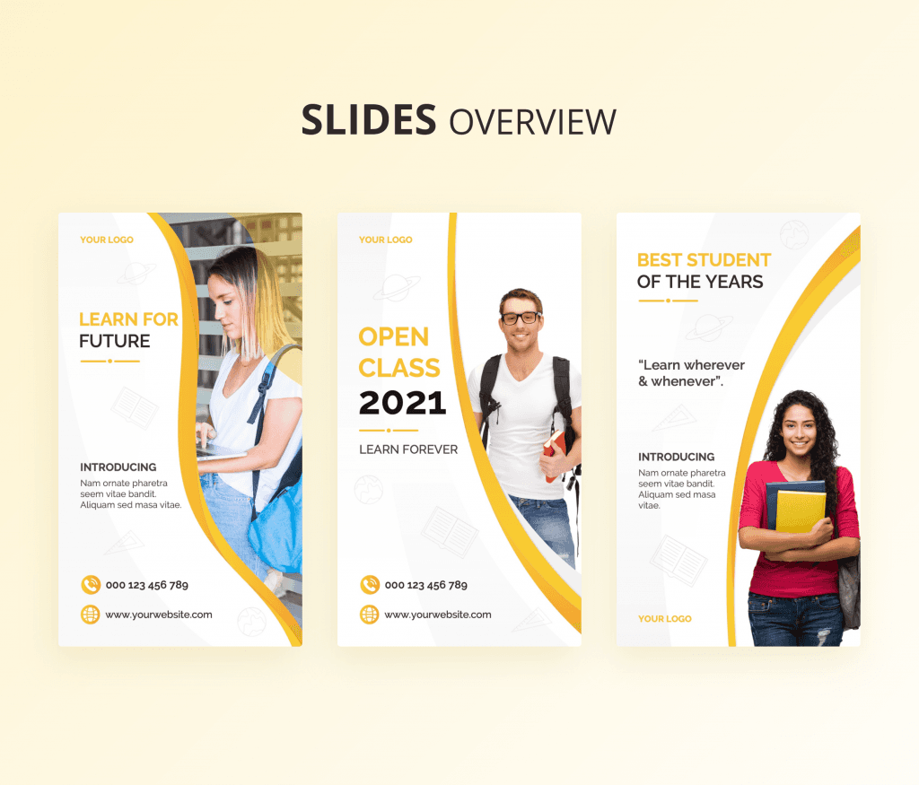 Education Social Media PowerPoint Templates