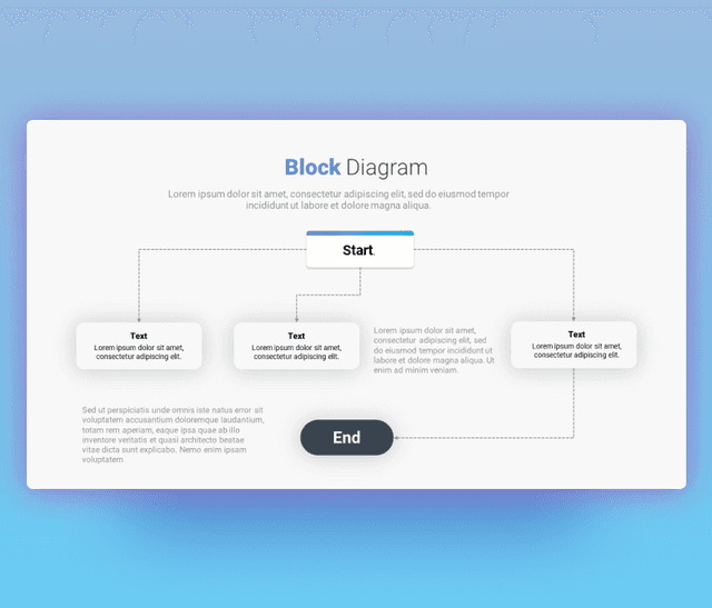 Block Chart Diagram PowerPoint Template