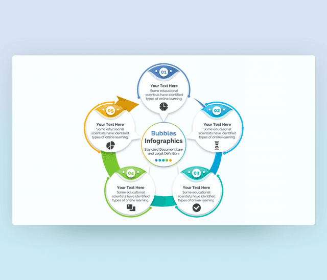 Bubbles infographics PowerPoint Slide