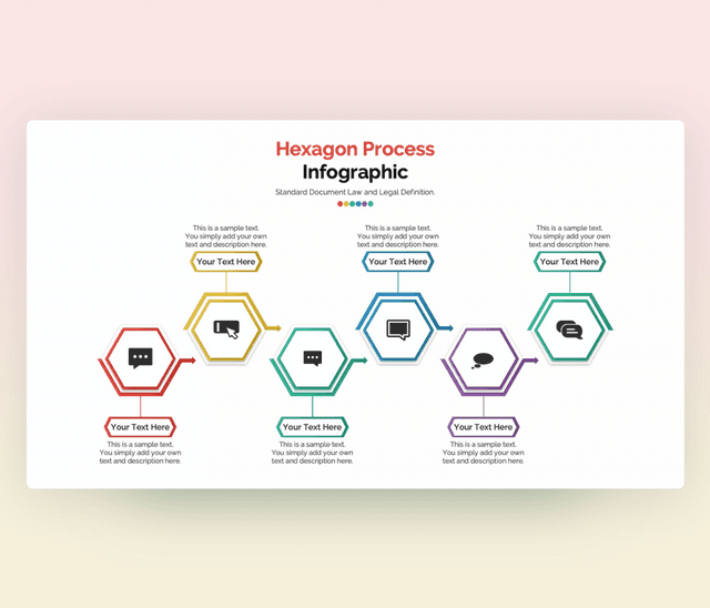 Editable Hexagon Infographic Template for PowerPoint