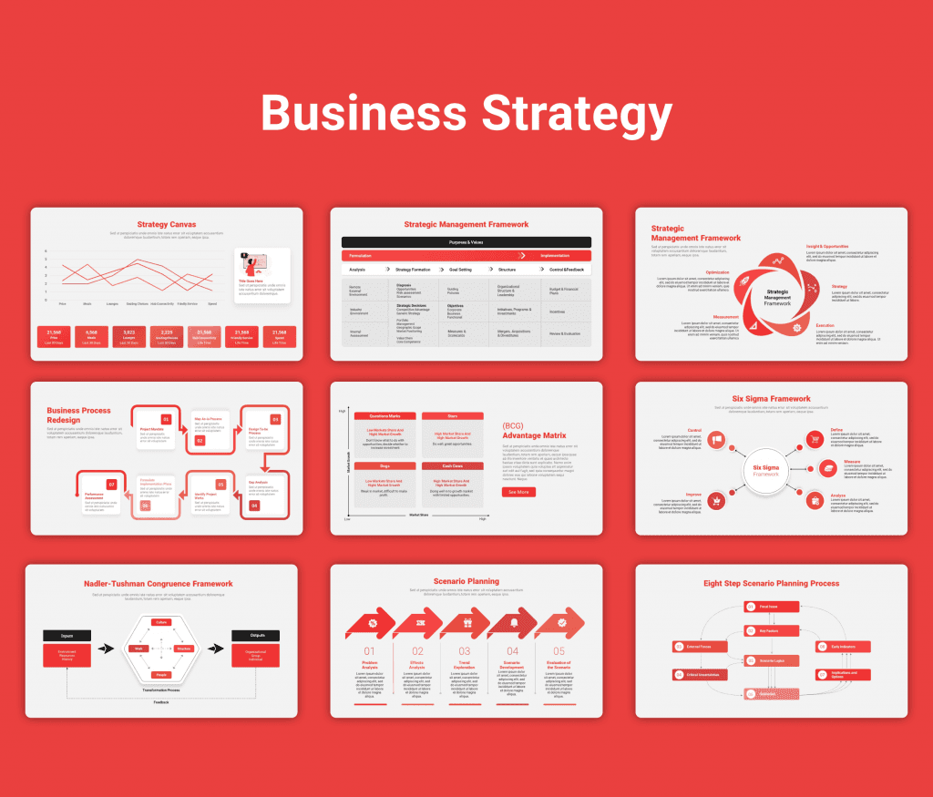 Business Strategy Presentation Template PPT