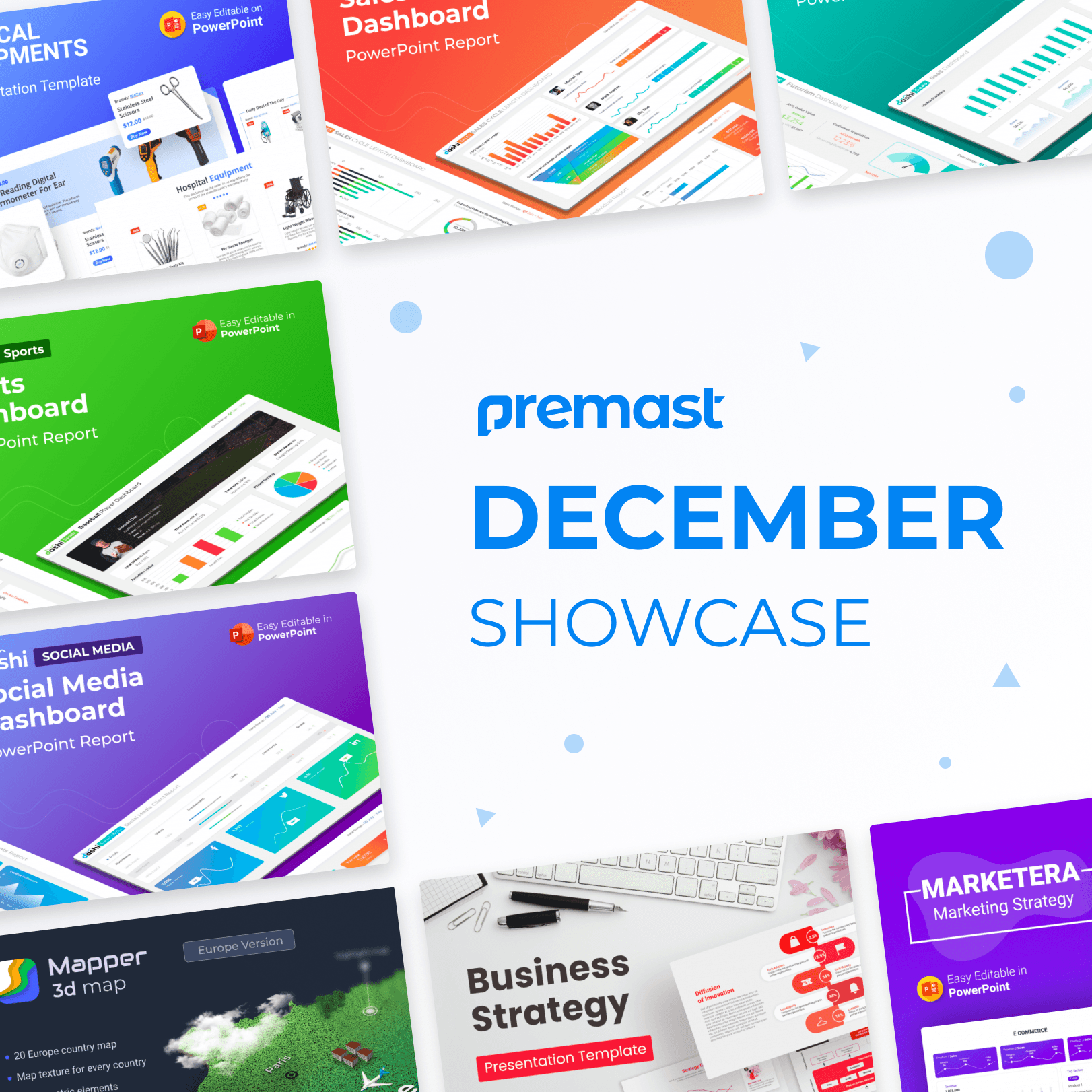 December Showcase: Recently Added, Top Downloaded PowerPoint Template& more!