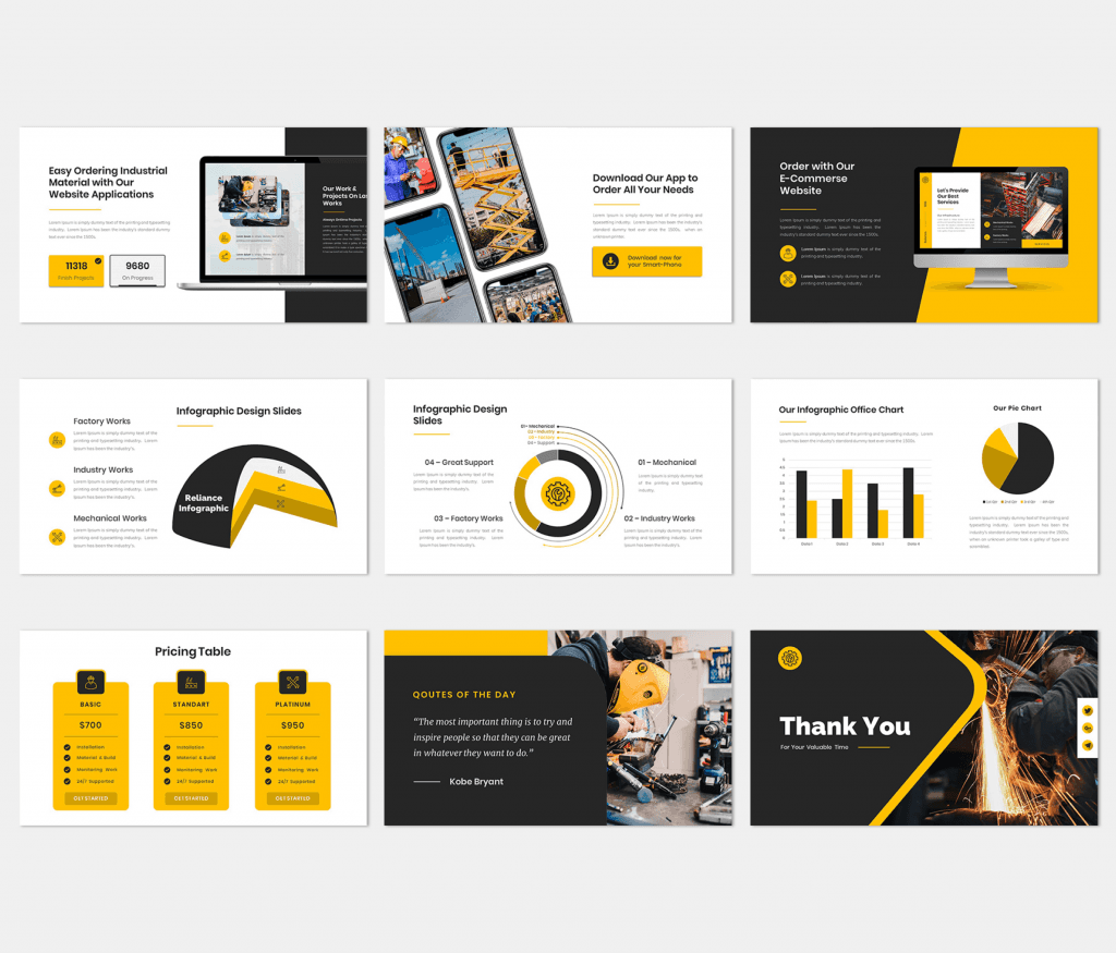 Reliance – Industrial &amp; Factory  Google Slides Template