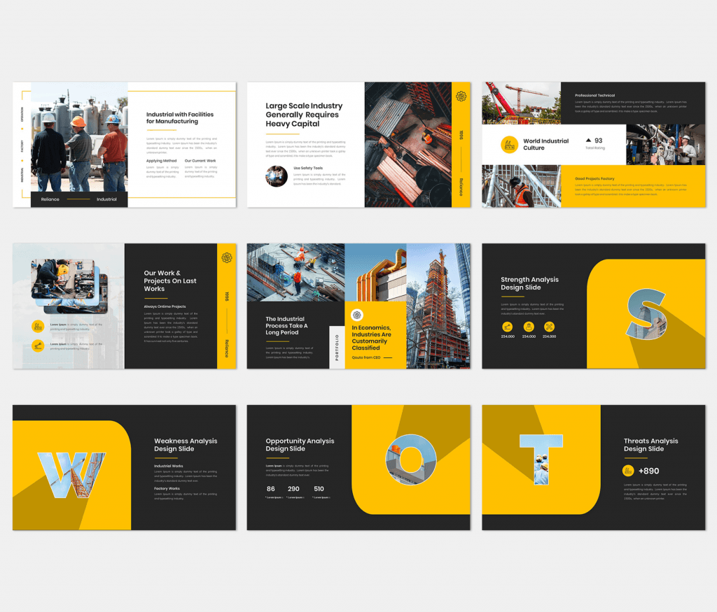 Reliance – Industrial & Factory  Presentation Template