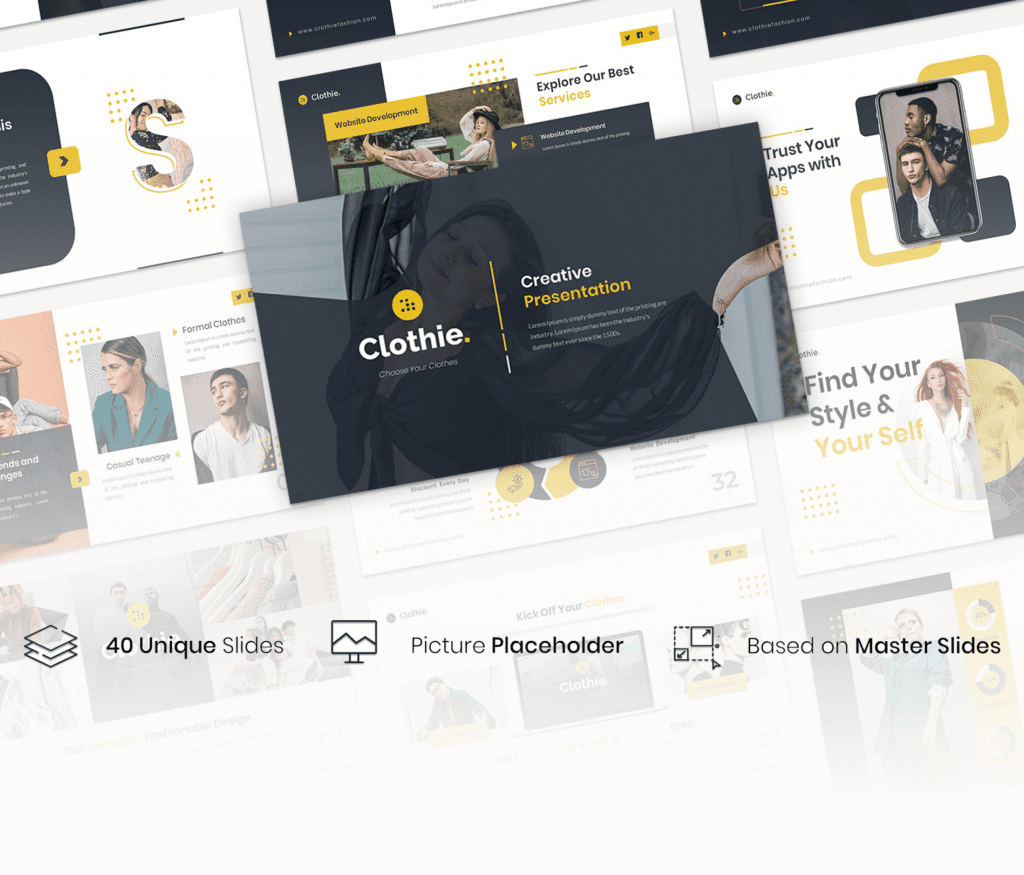 Clothie – Creative Business Presentation Template