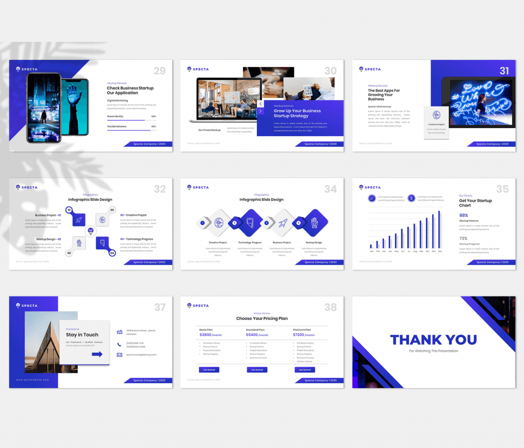 Specta – Startup  Presentation Template