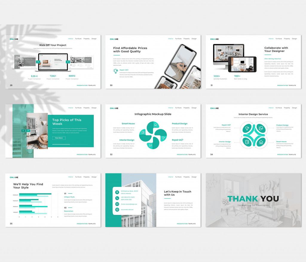 Omahe – Interior Design Presentation Template