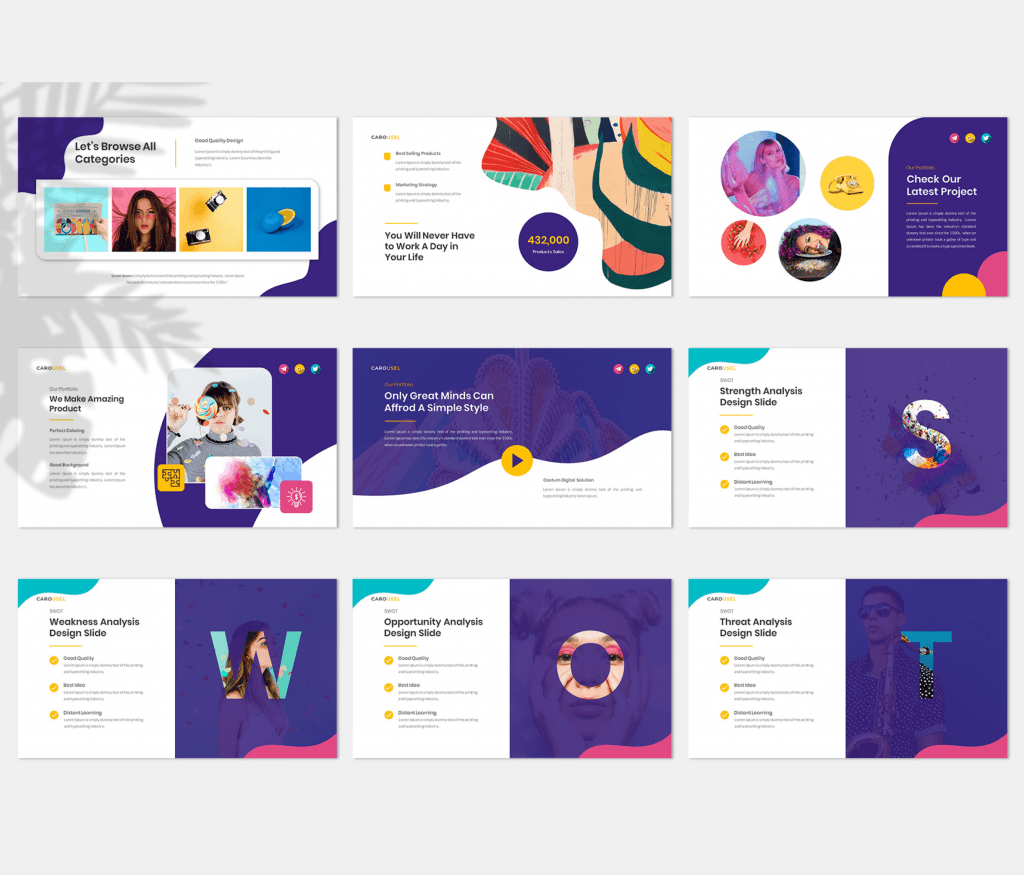 Carousel – Colorful Modern Presentation Template