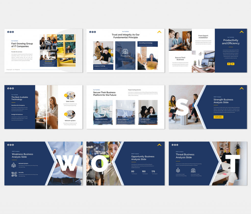 Projects – IT Company Presentation Template