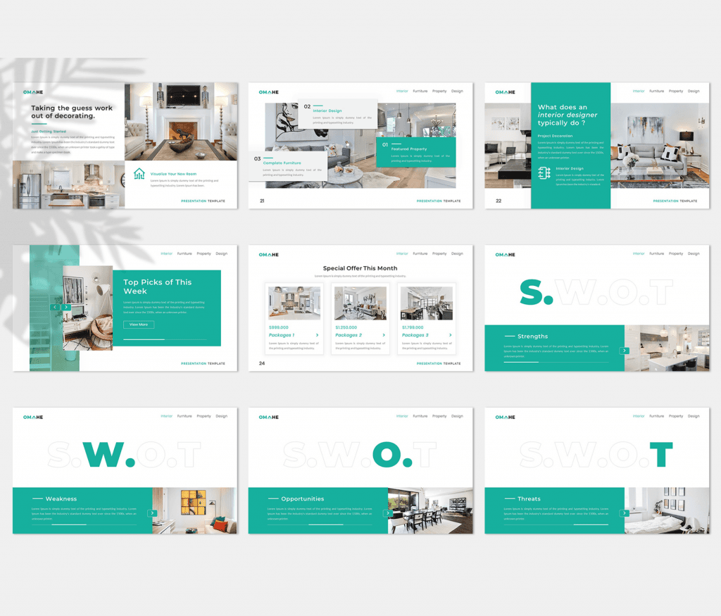 Omahe – Interior Design Presentation Template