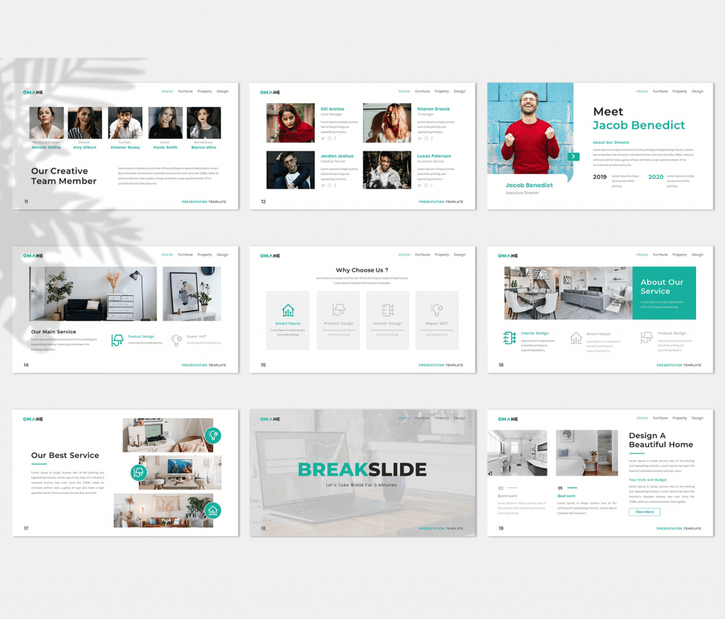 Omahe – Interior Design Presentation Template