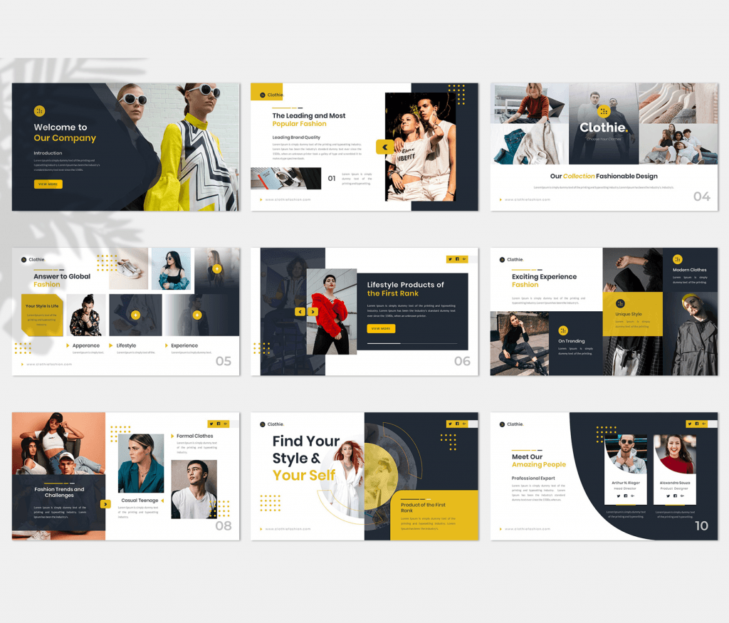 Clothie – Creative Business Presentation Template