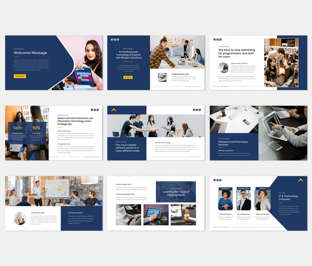 Projects – IT Company Presentation Template