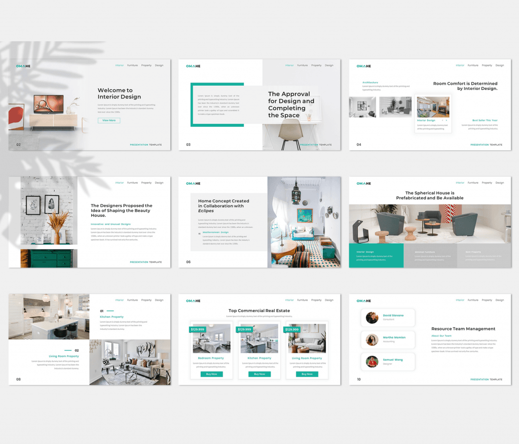 Omahe – Interior Design Presentation Template