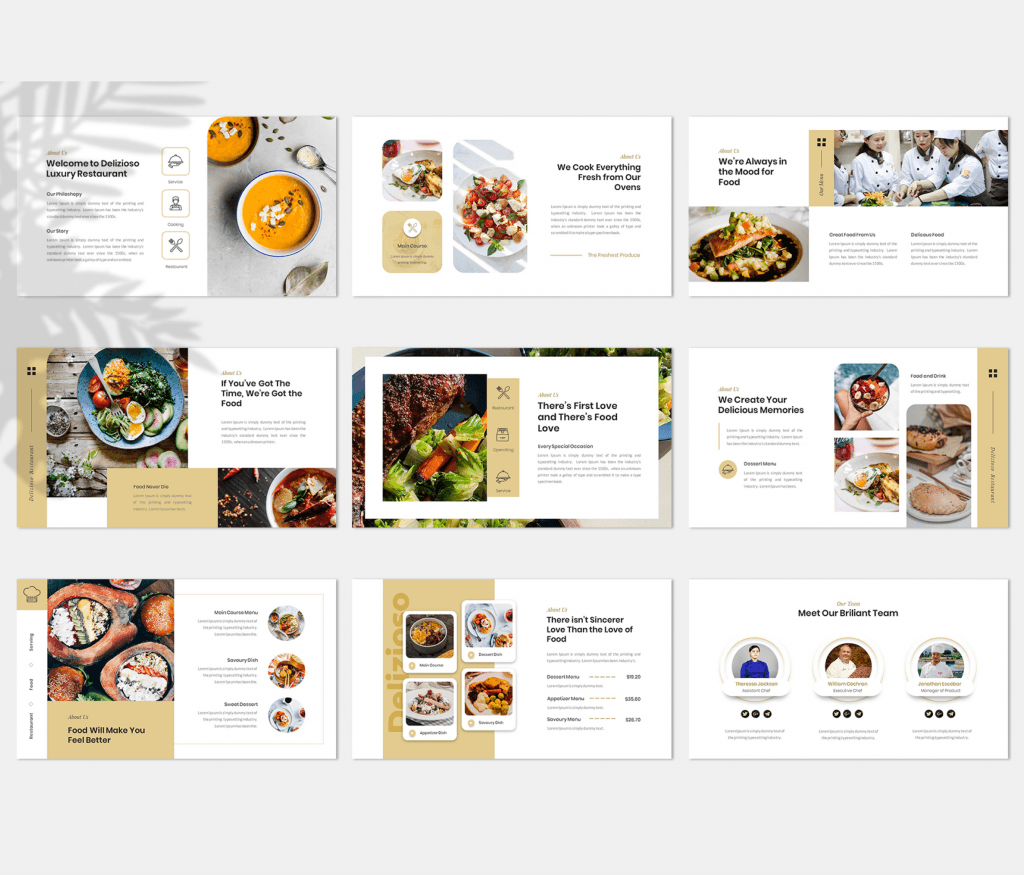 Delizioso – Food and Restaurant PowerPoint Template