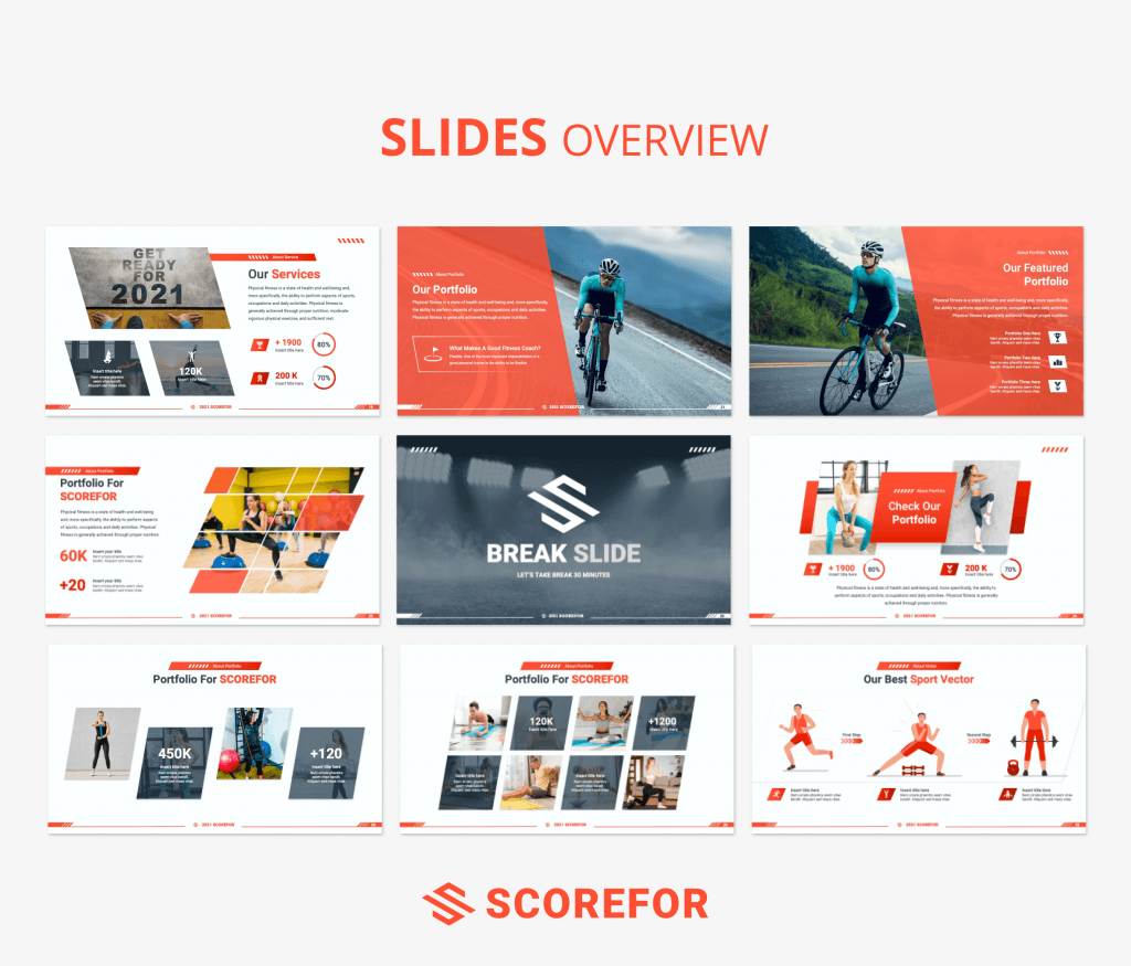 Scorefor - Sports and Fitness PowerPoint Presentation Template