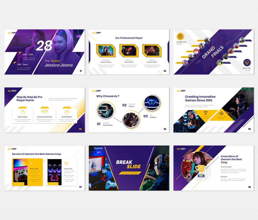 Alchemy – Esport Gaming PowerPoint Template