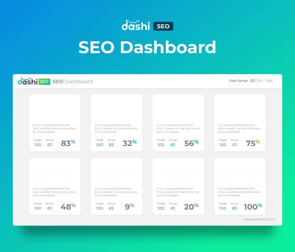 dashi SEO Dashboard Report PowerPoint Presentation