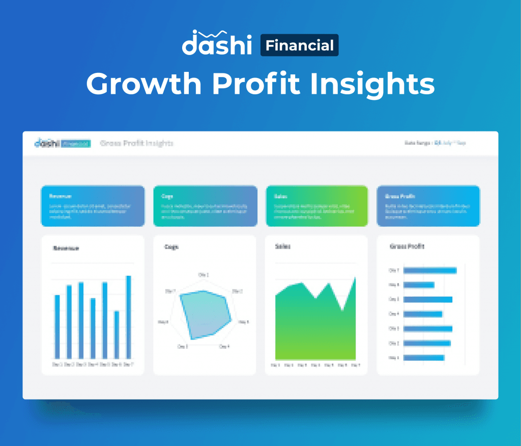 dashi Financial Dashboard Report PPT Presentation