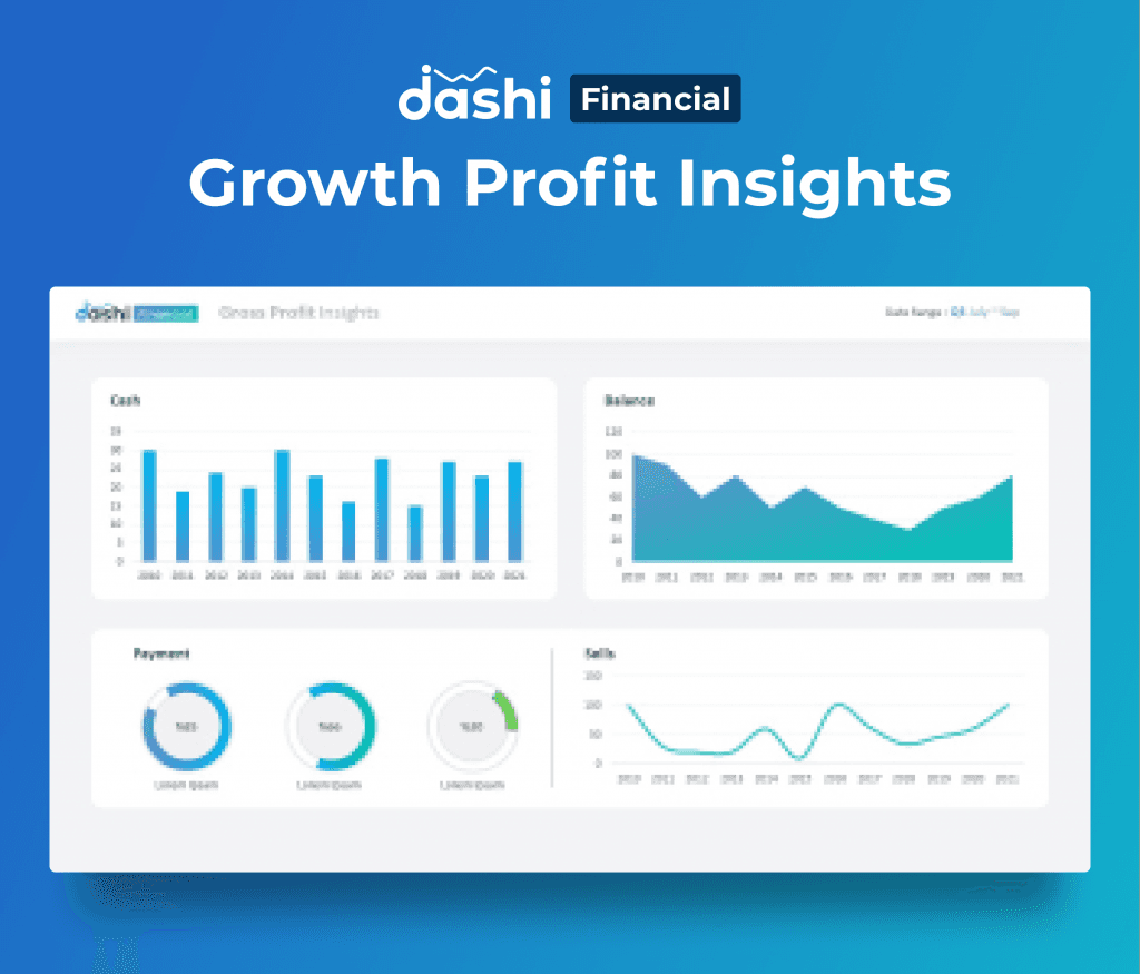 dashi Financial Dashboard Report PPT Presentation