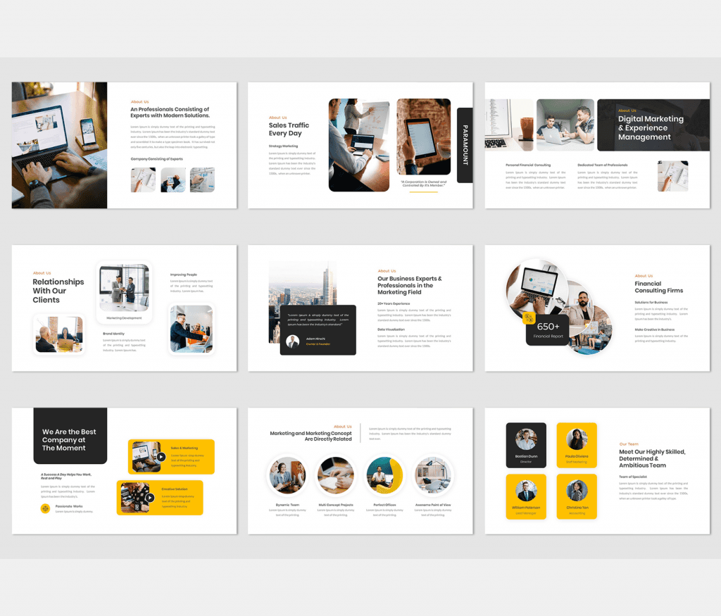 Paramount – Digital Marketing PowerPoint Template