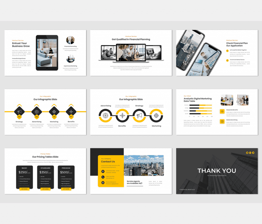 Paramount – Digital Marketing Google Slides Template