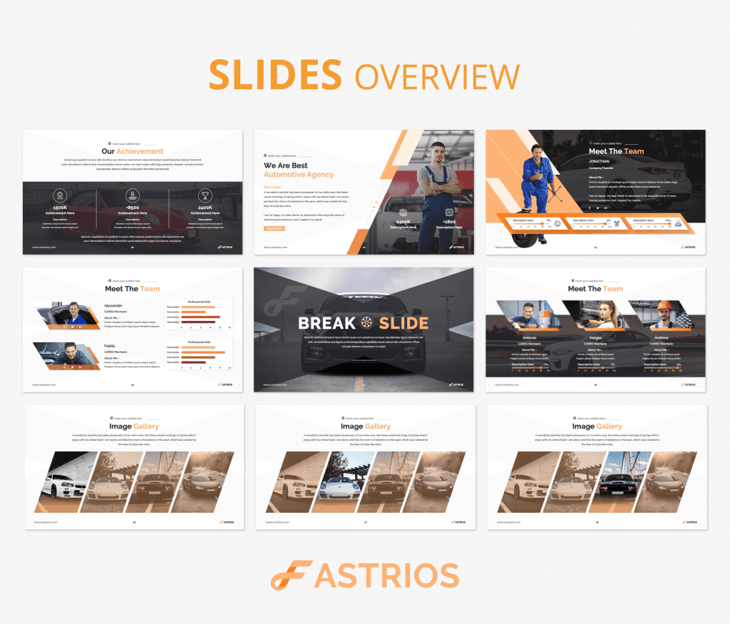 Fastrios – Automotive PowerPoint Presentation Template