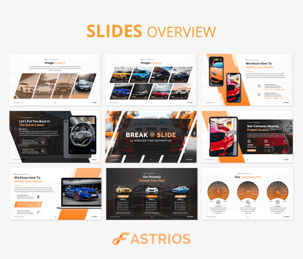 Premast | Fastrios – Automotive PowerPoint Presentation Template