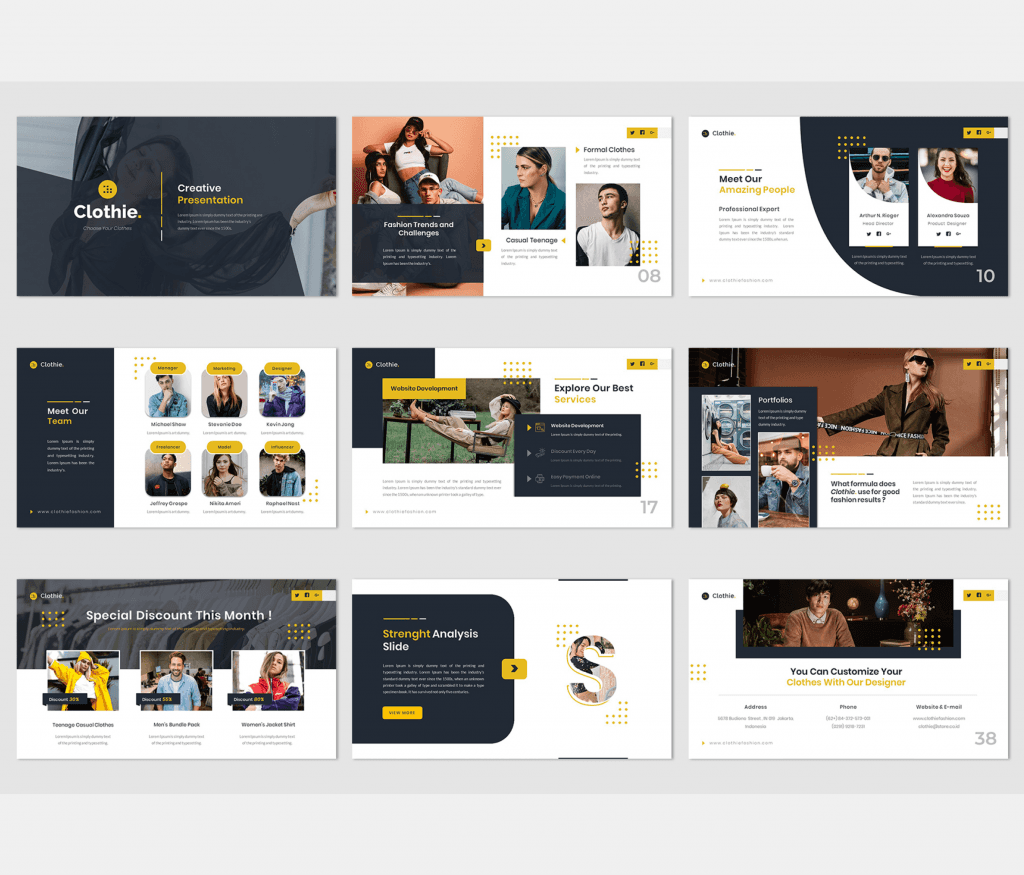 4 in 1 Bundles Pack Creative PowerPoint Template