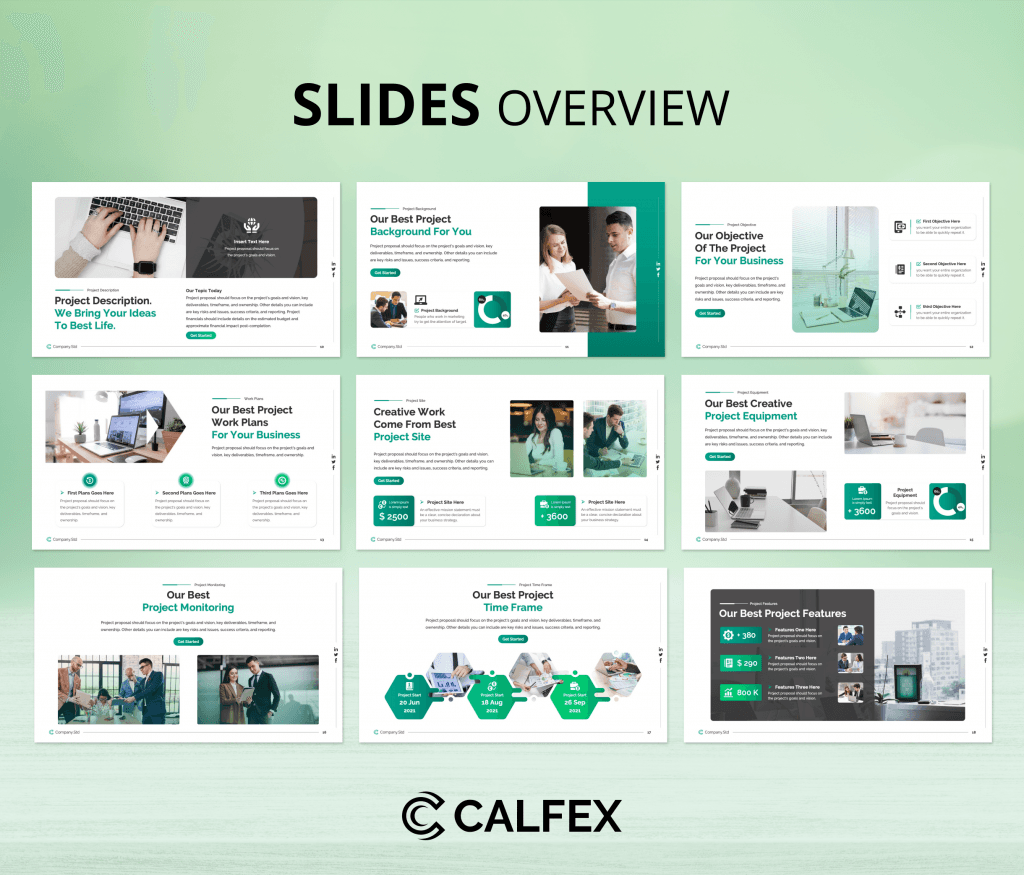 Calfex – Project Proposal PPT Presentation Template