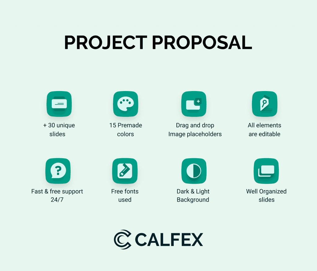 Calfex – Project Proposal PPT Presentation Template