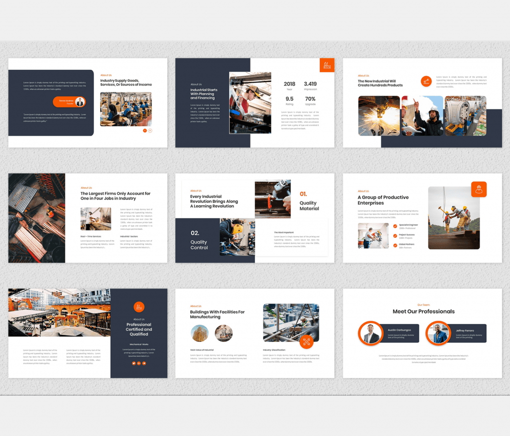 Vanguard – Industrial &amp; Factory Google Slides Template