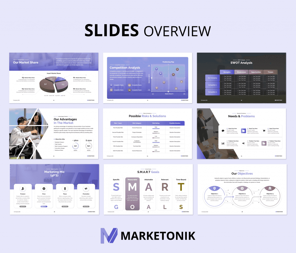 Marketonik – Marketing Plan PowerPoint presentation template