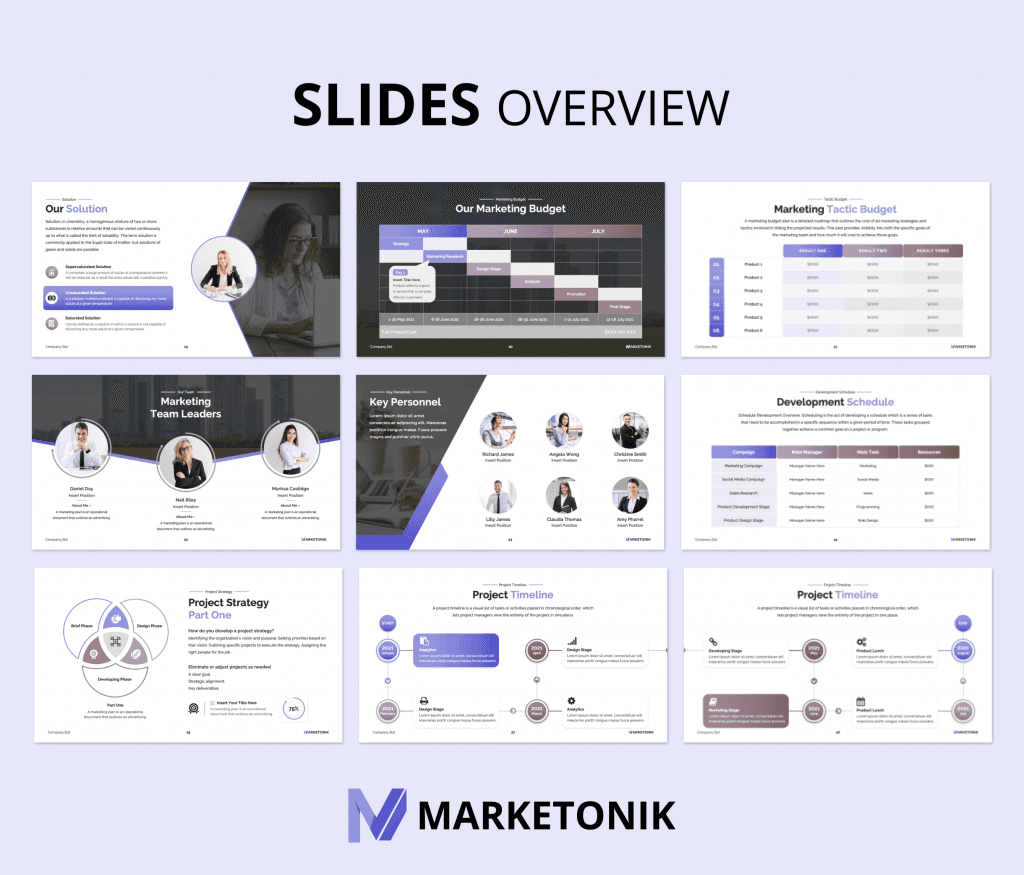 Marketonik – Marketing Plan PowerPoint presentation template