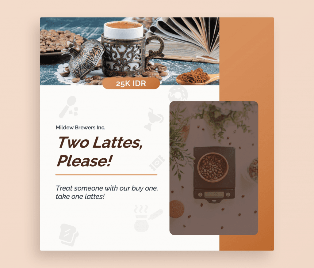 Coffee Making Social Media PowerPoint Template