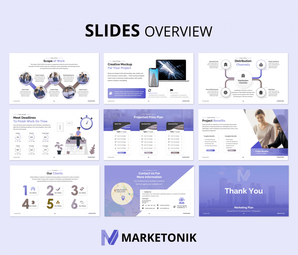 Marketonik – Marketing Plan PowerPoint presentation template