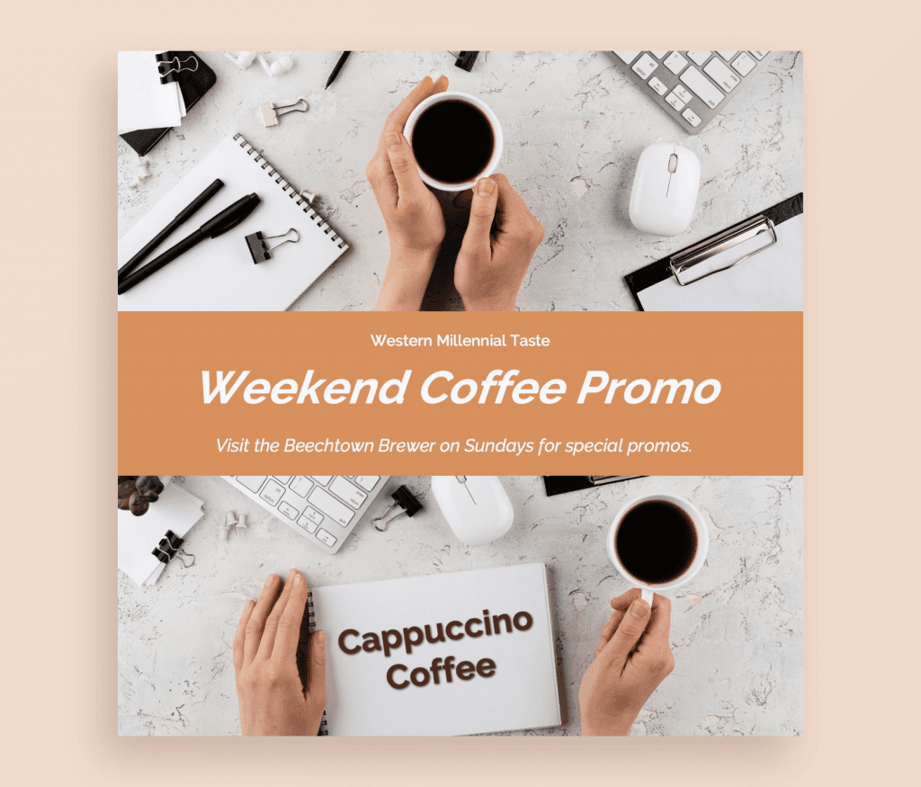 Coffee Making Social Media PowerPoint Template