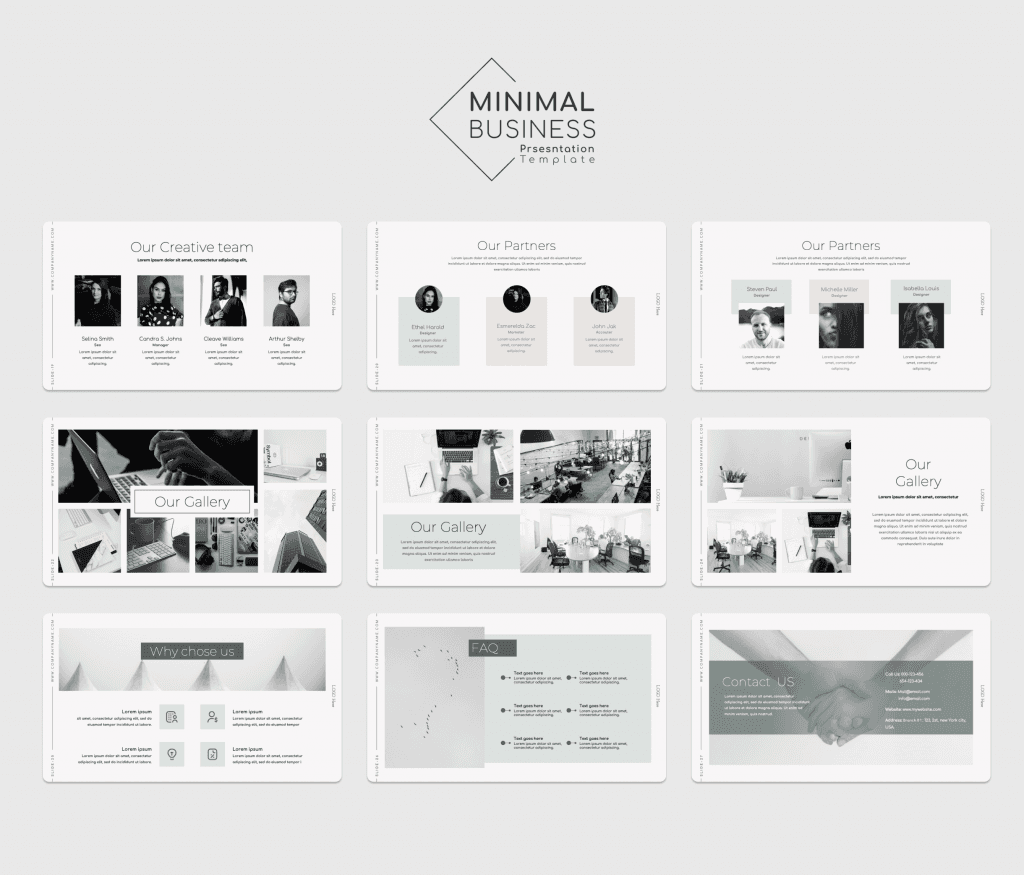 Minimal Business PowerPoint Presentation Template