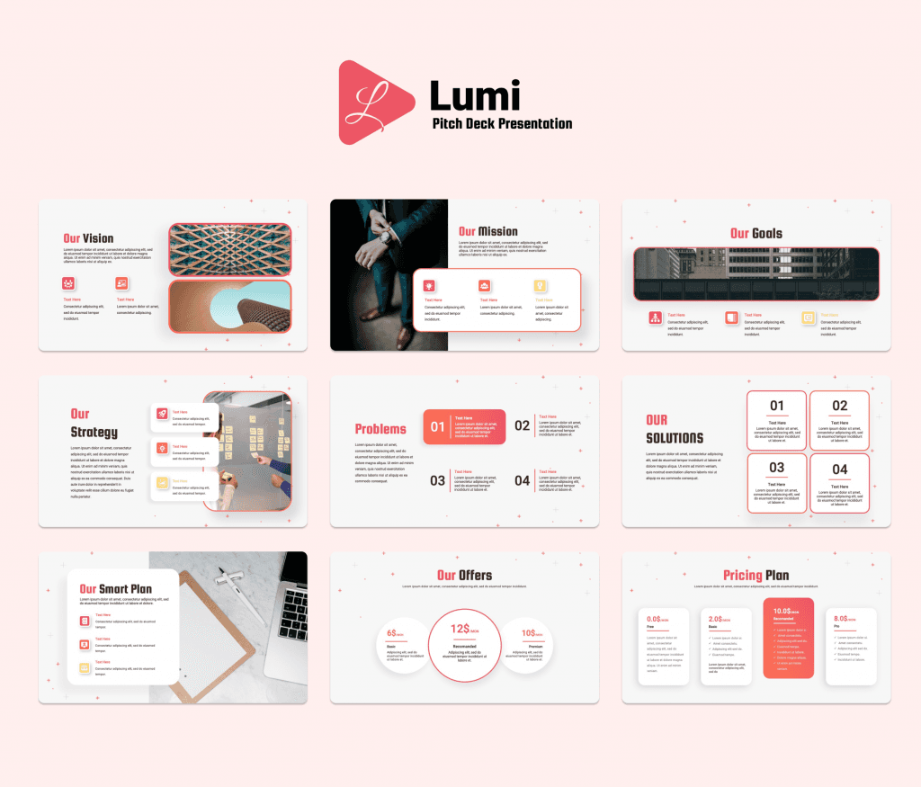 Lumi - Pitch Deck Presentation Template