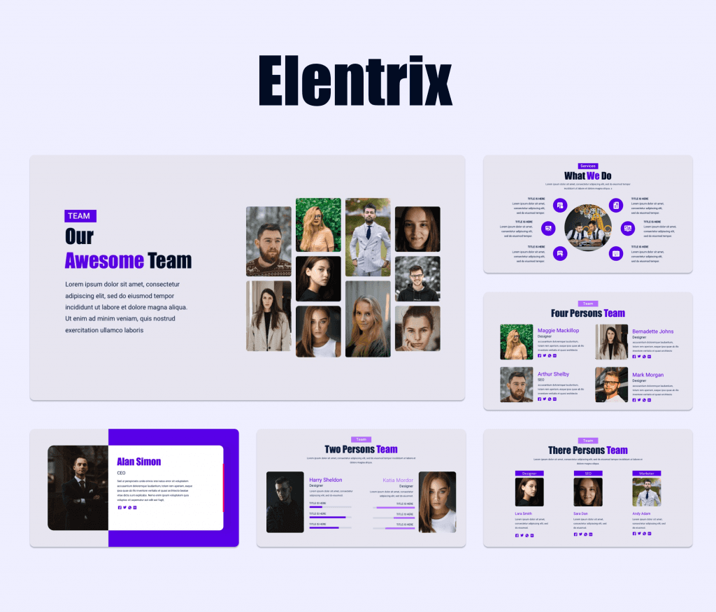 Elentrix - Company Profile Presentation Template