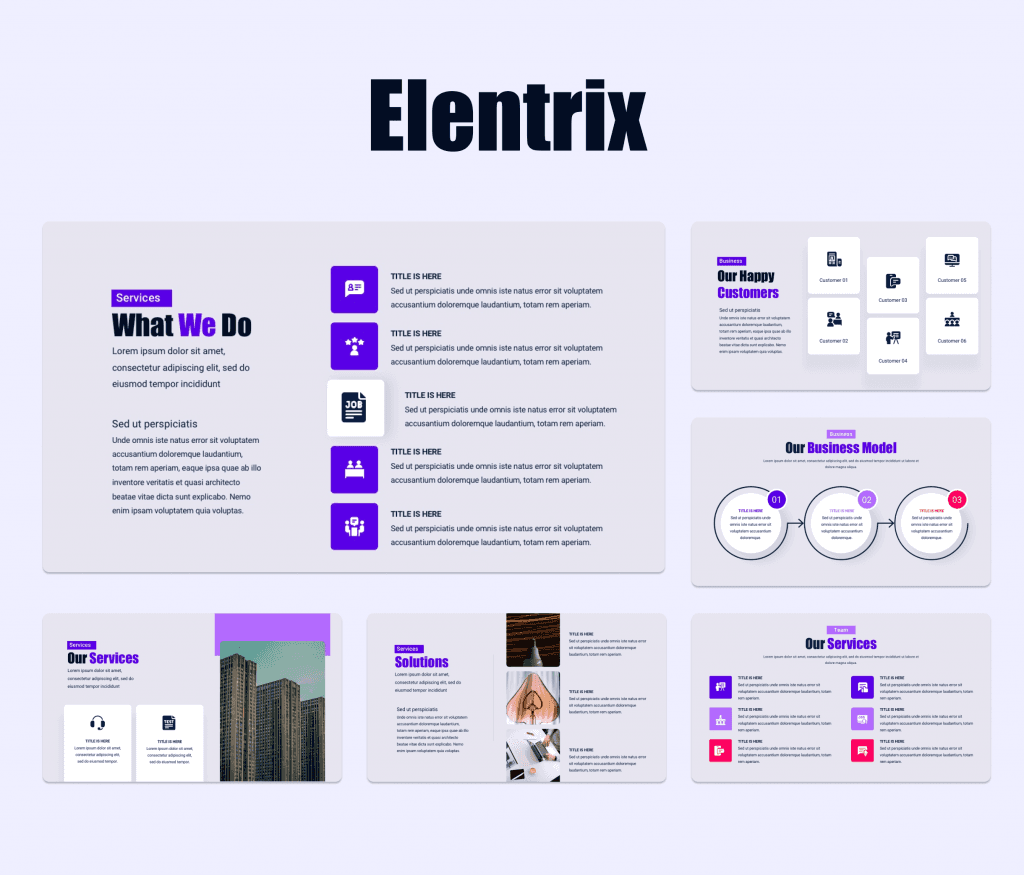 Elentrix - Company Profile Presentation Template