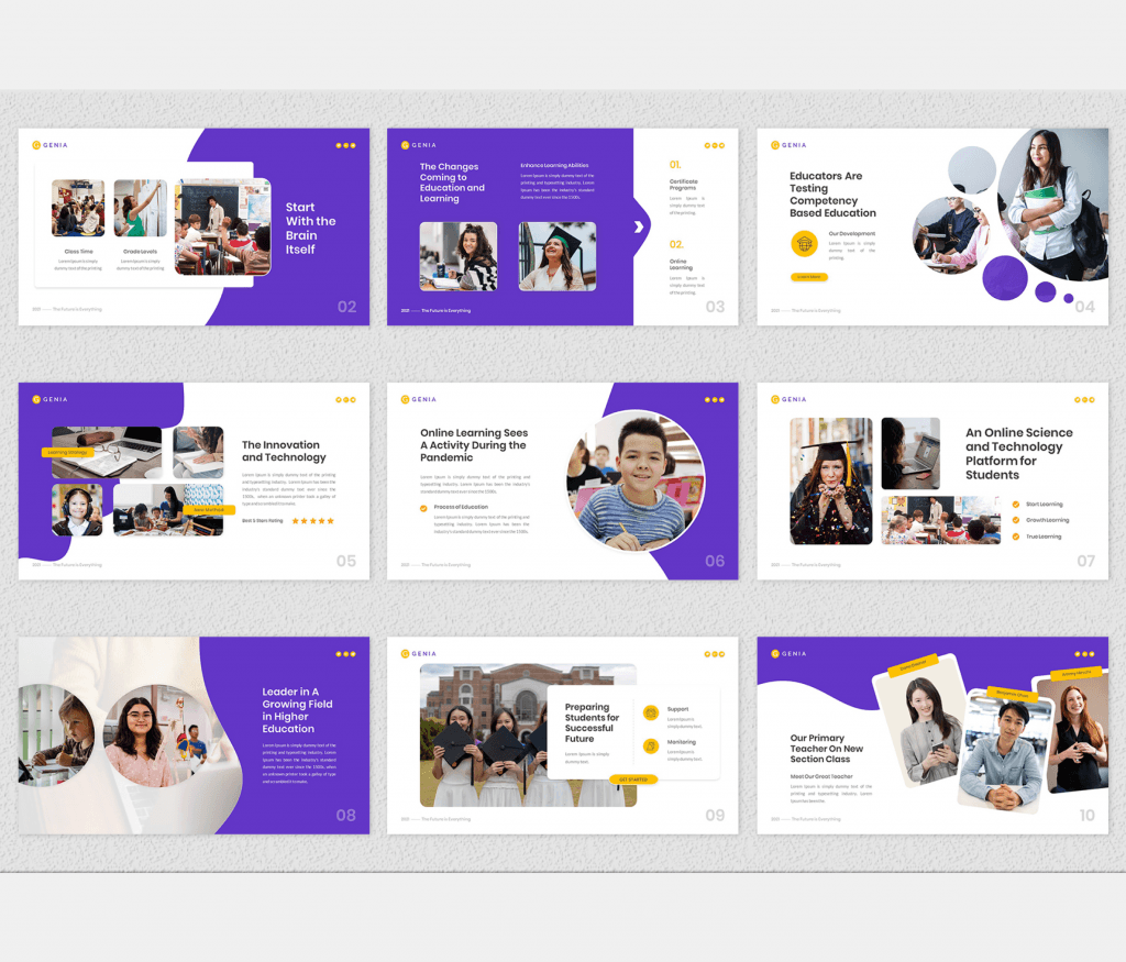 Genia – Online Education Google Slides Template