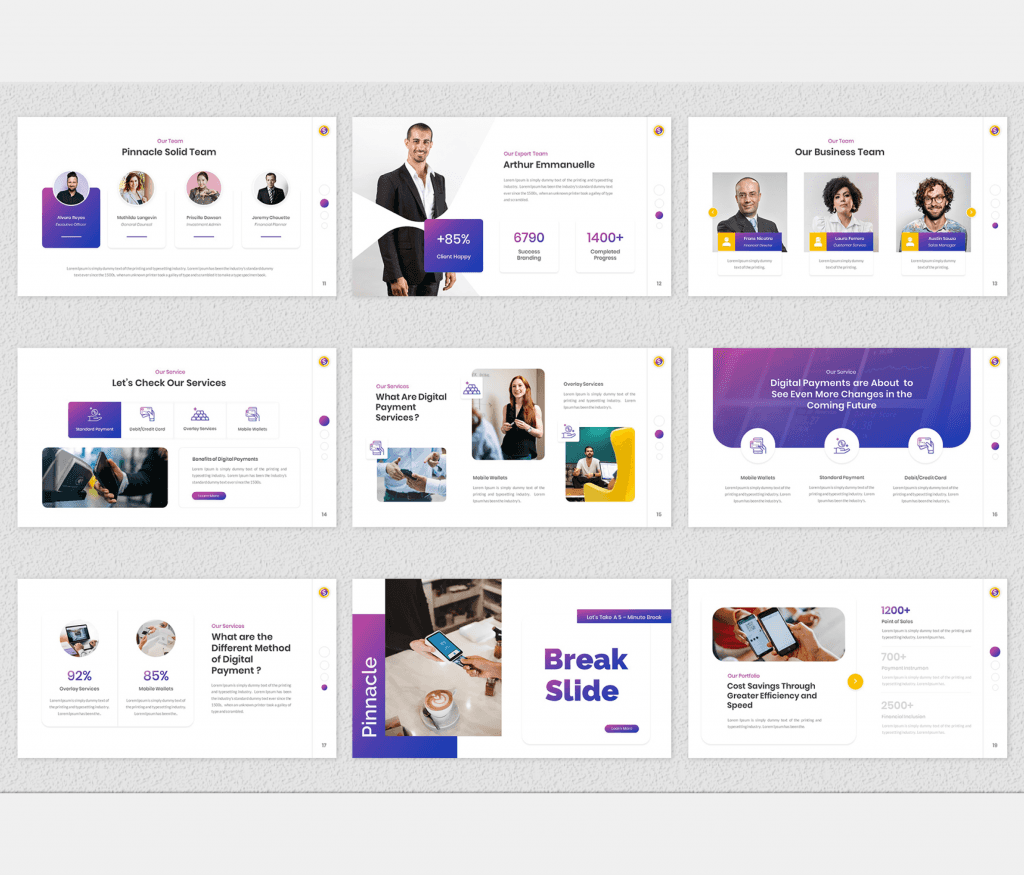 Pinnacle - Digital Payment Google Slides Template