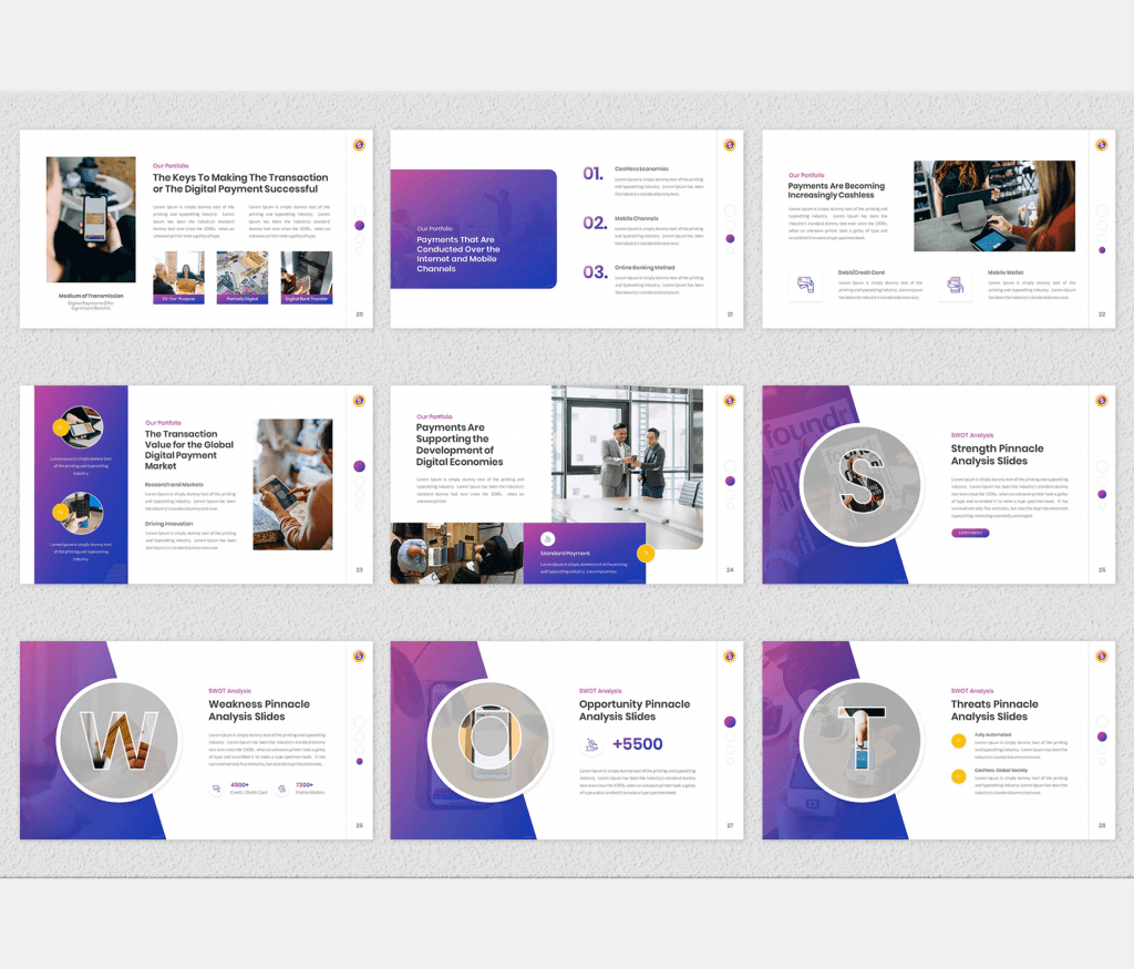 Pinnacle - Digital Payment Google Slides Template