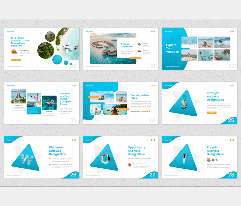 Vacansia – Travel Agency PowerPoint Template